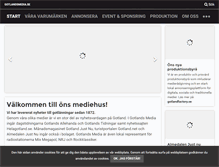 Tablet Screenshot of gotlandsmedia.se